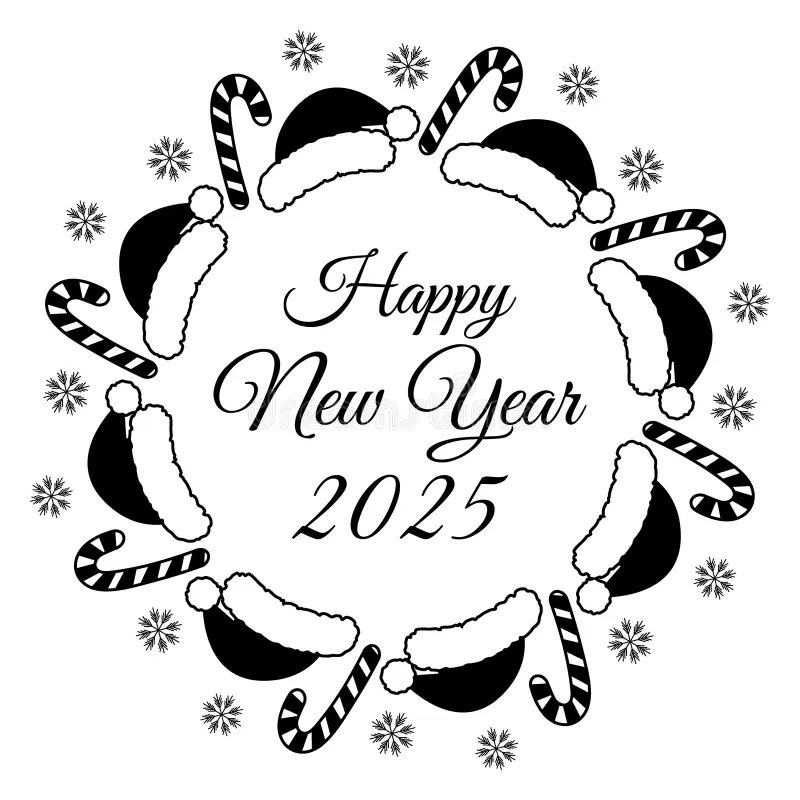 Free Clip Art Happy New Year 2025