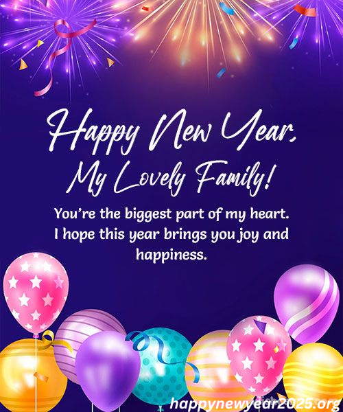 Happy New Year 2025 Wishes for Family