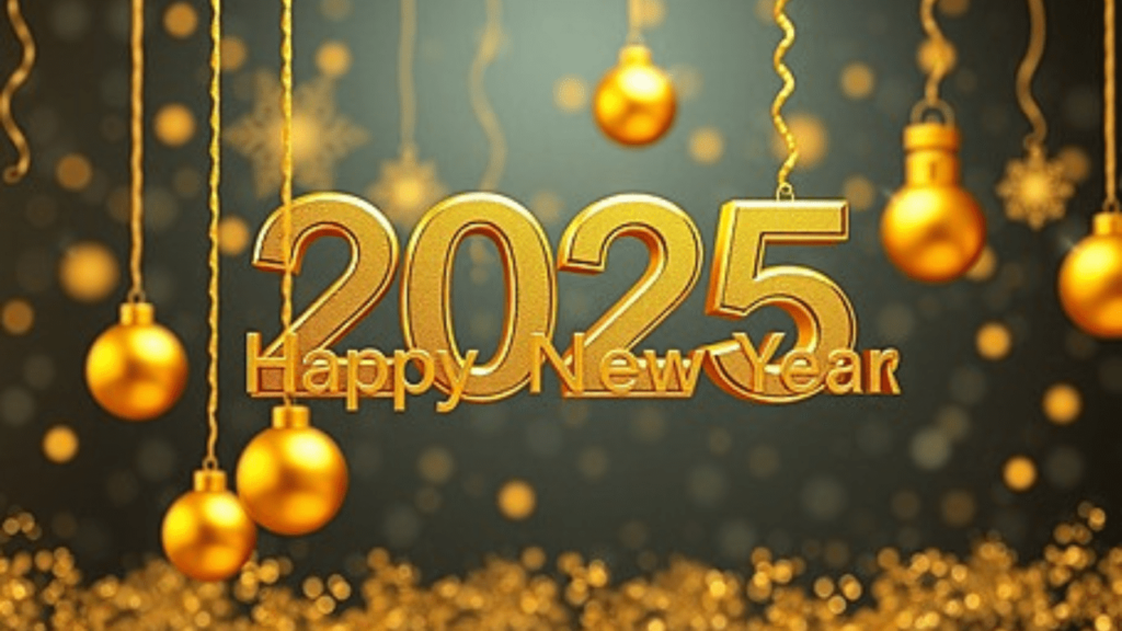 Happy New Year 2025 HD Wallpaper