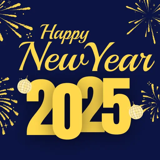 Happy New Year 2025 Logo