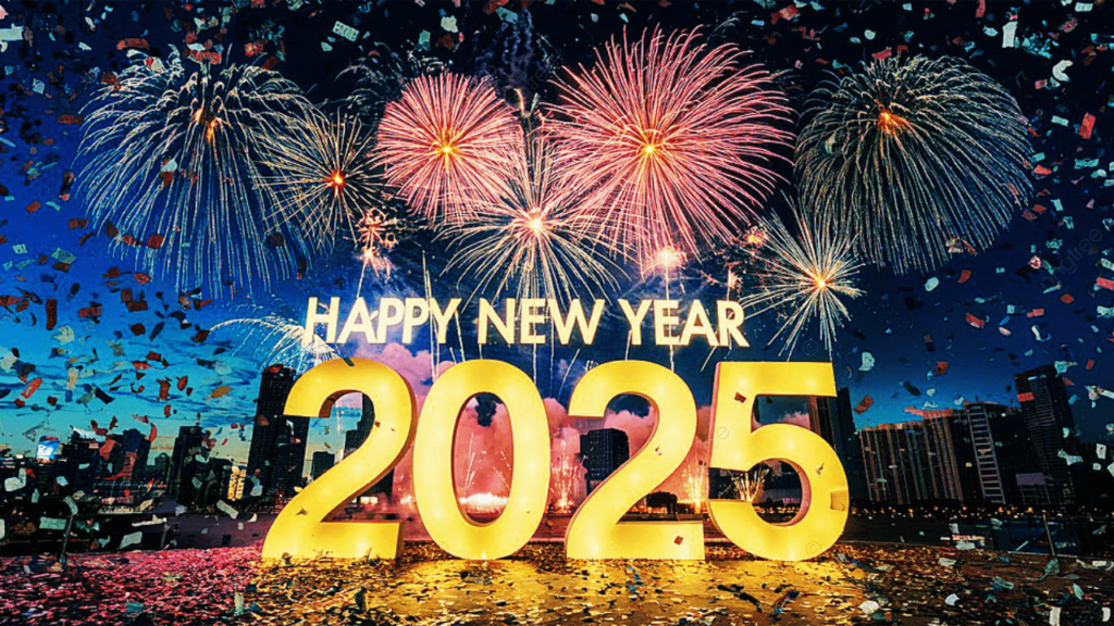 Happy New Year 2025 Wallpaper Free Download